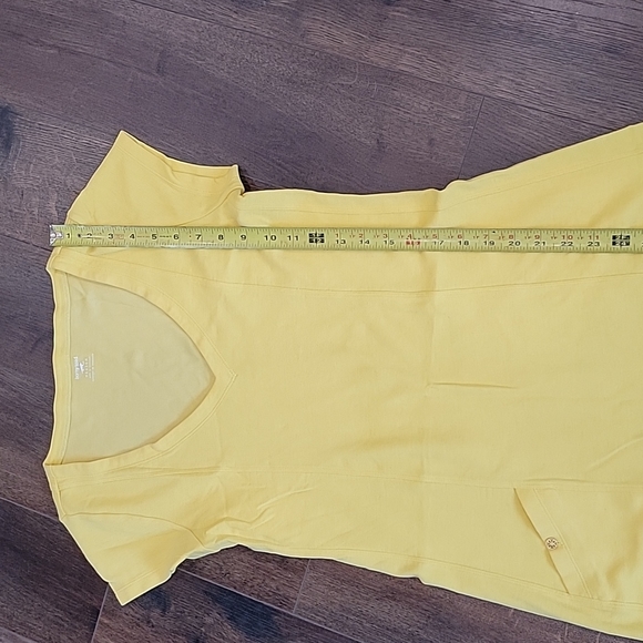 Horny toad v neck cheery yellow a line casual everyday dress medium - Picture 8 of 13